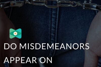 How Long Do Misdemeanors Stay on Your Record?