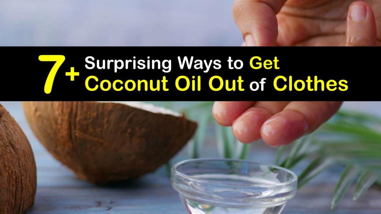 Blotting Coconut Oil Stain