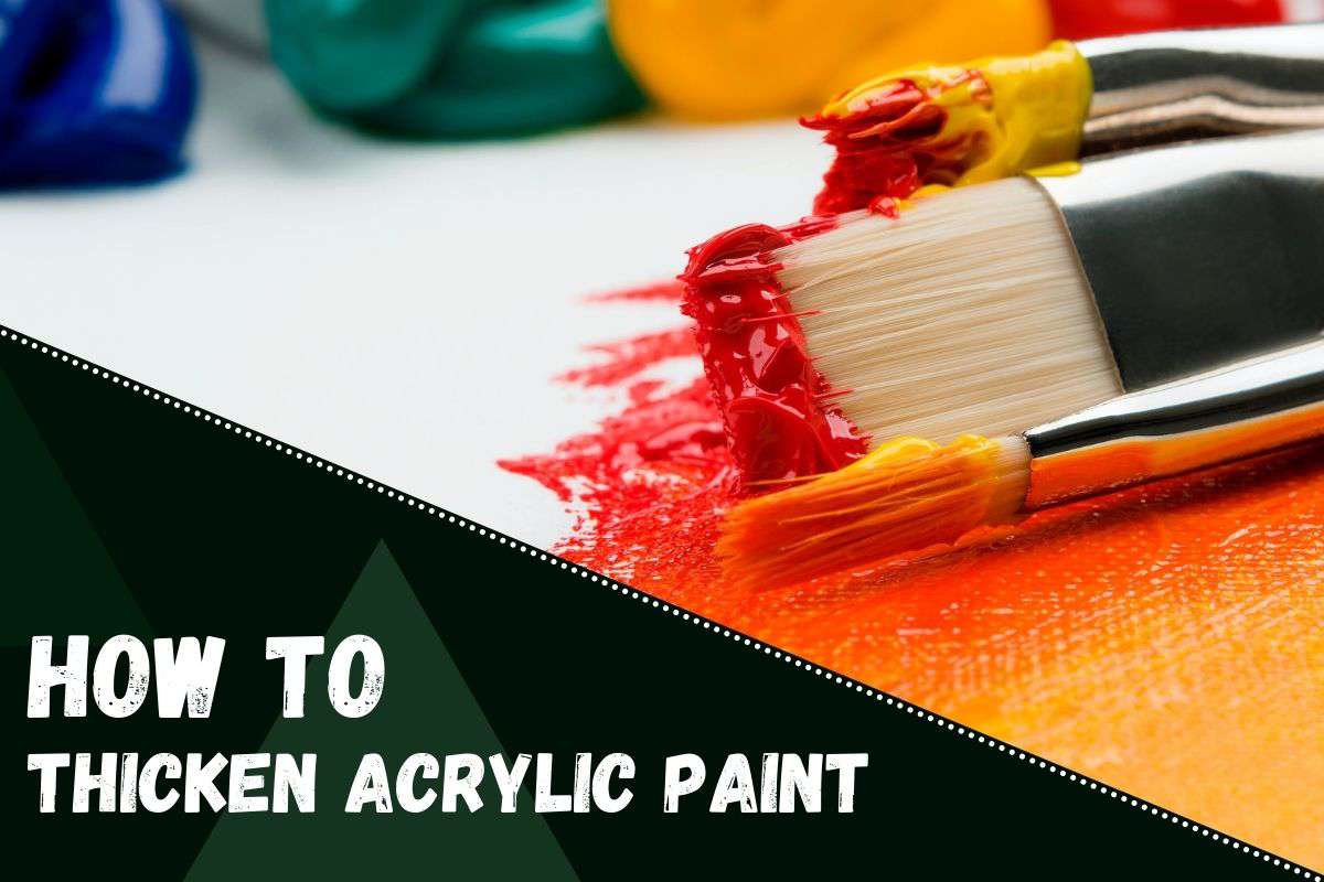 Palette Knife With Acrylic Paint